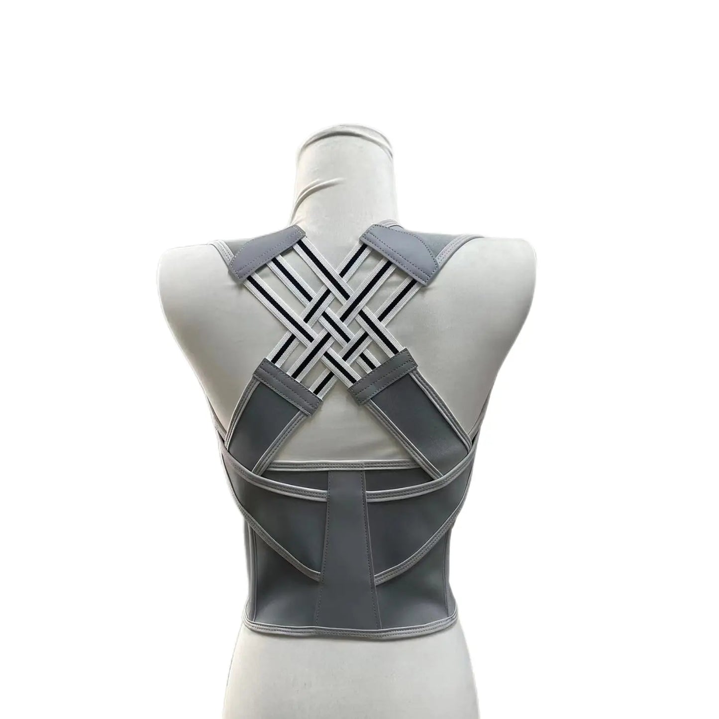 Unisex Adjustable 2.0 Posture Support Brace for Upper Back and Scoliosis Correction, Ideal for Home and Gym Use