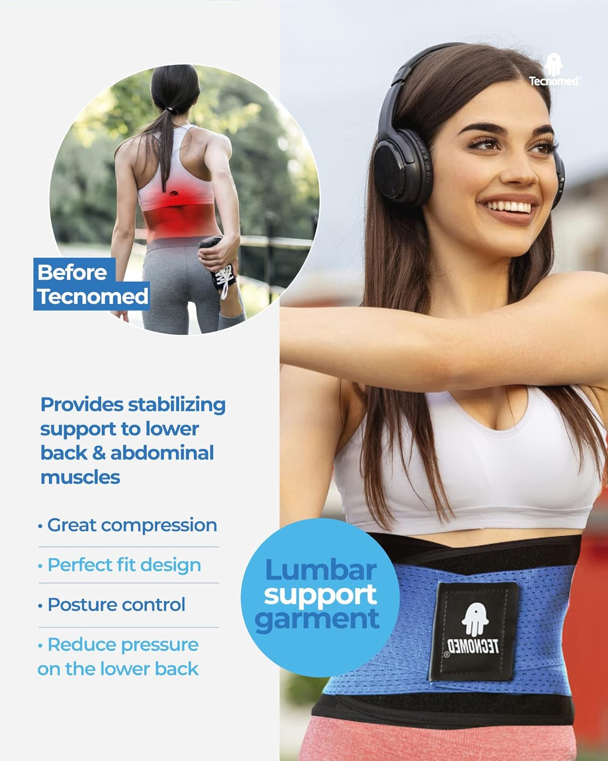 Back Brace for Men & Women - Immediate Relief from Back Pain, Herniated Disc, Sciatica, Scoliosis – Breathable Lower Back Belt for Weight Lifting - Workout - Posture Corrector