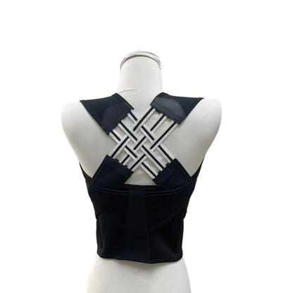 Unisex Adjustable 2.0 Posture Support Brace for Upper Back and Scoliosis Correction, Ideal for Home and Gym Use