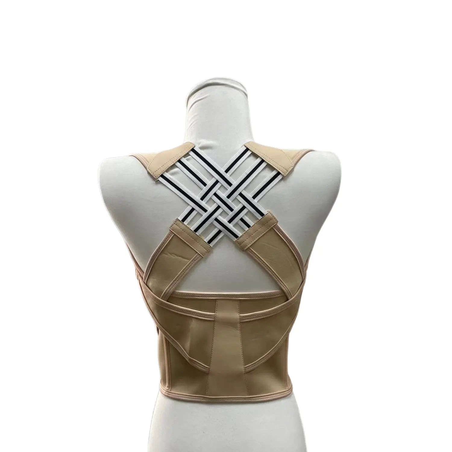 Unisex Adjustable 2.0 Posture Support Brace for Upper Back and Scoliosis Correction, Ideal for Home and Gym Use