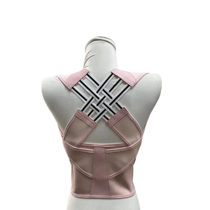 Unisex Adjustable 2.0 Posture Support Brace for Upper Back and Scoliosis Correction, Ideal for Home and Gym Use