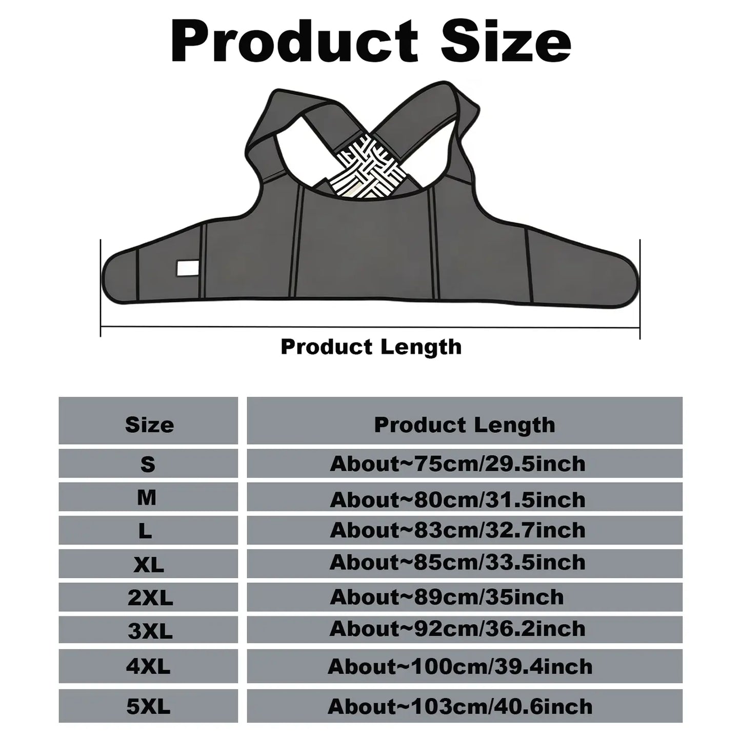 Unisex Adjustable 2.0 Posture Support Brace for Upper Back and Scoliosis Correction, Ideal for Home and Gym Use