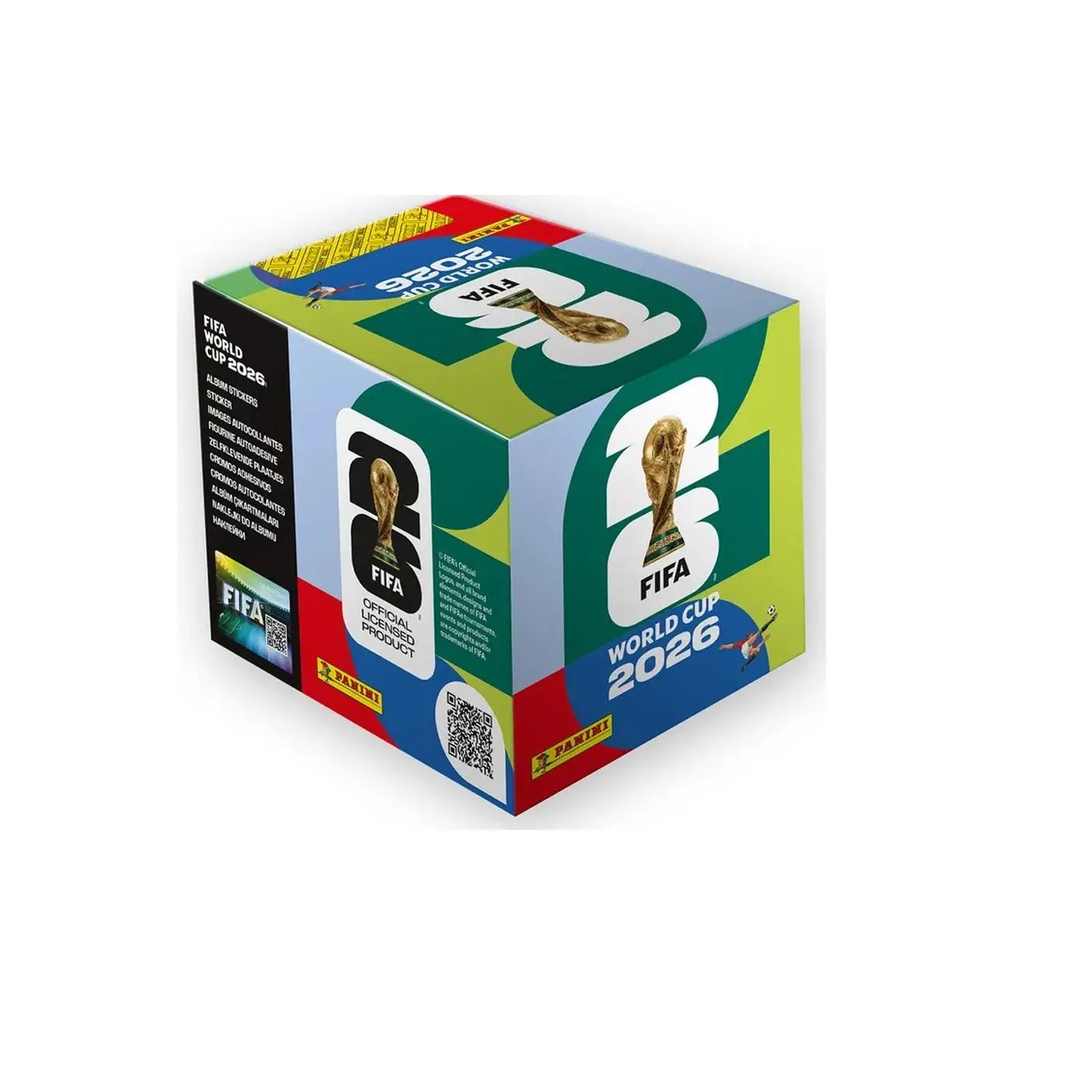 Panini FIFA World Cup 2026 Official Sticker Collection: 50-Pack Box - 350 Stickers Total - Factory Sealed & Unsearched Soccer Mystery Box, International Edition